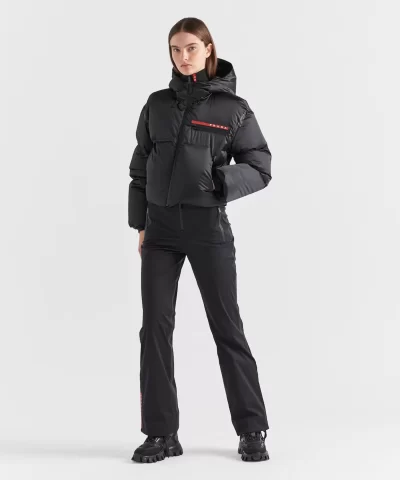 Alternative view of Prada Cropped Technical Nylon Down Jacket