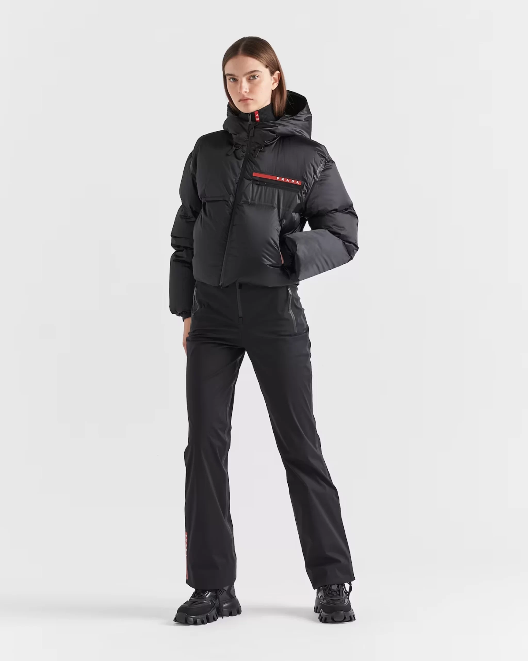 Alternative view of Prada Cropped Technical Nylon Down Jacket