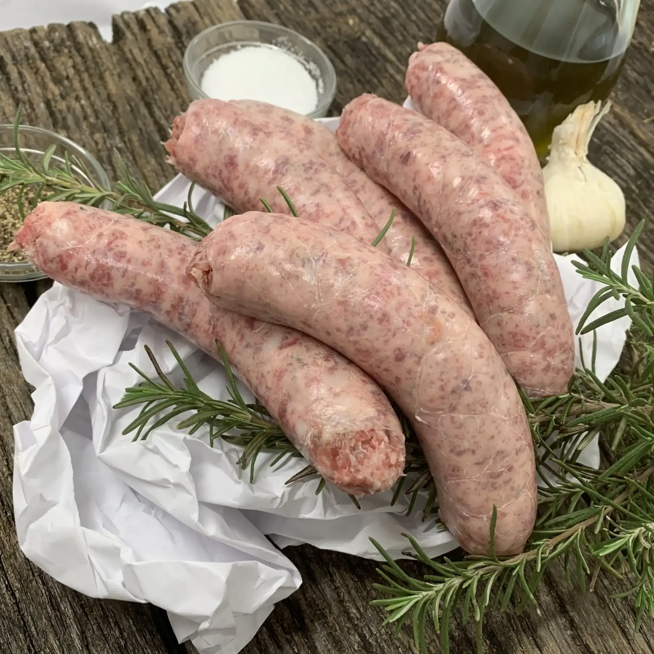 Alternative view of Pasture-Raised Heritage Fresh Sweet+Hot Italian Pork Sausage Link Combo, Non-GMO, Raised w/o Antibiotics