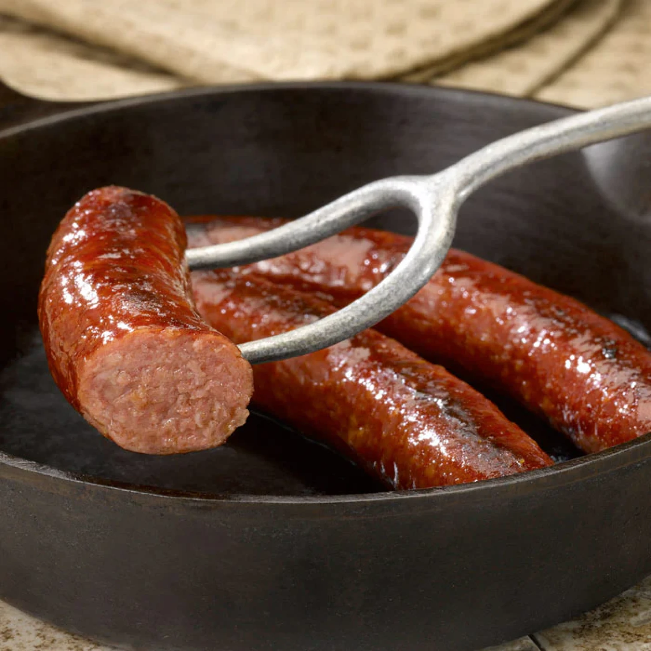 Alternative view of Pasture-Raised Heritage Pork Smoked Andouille Sausage, Non-GMO, Raised w/o Antibiotics