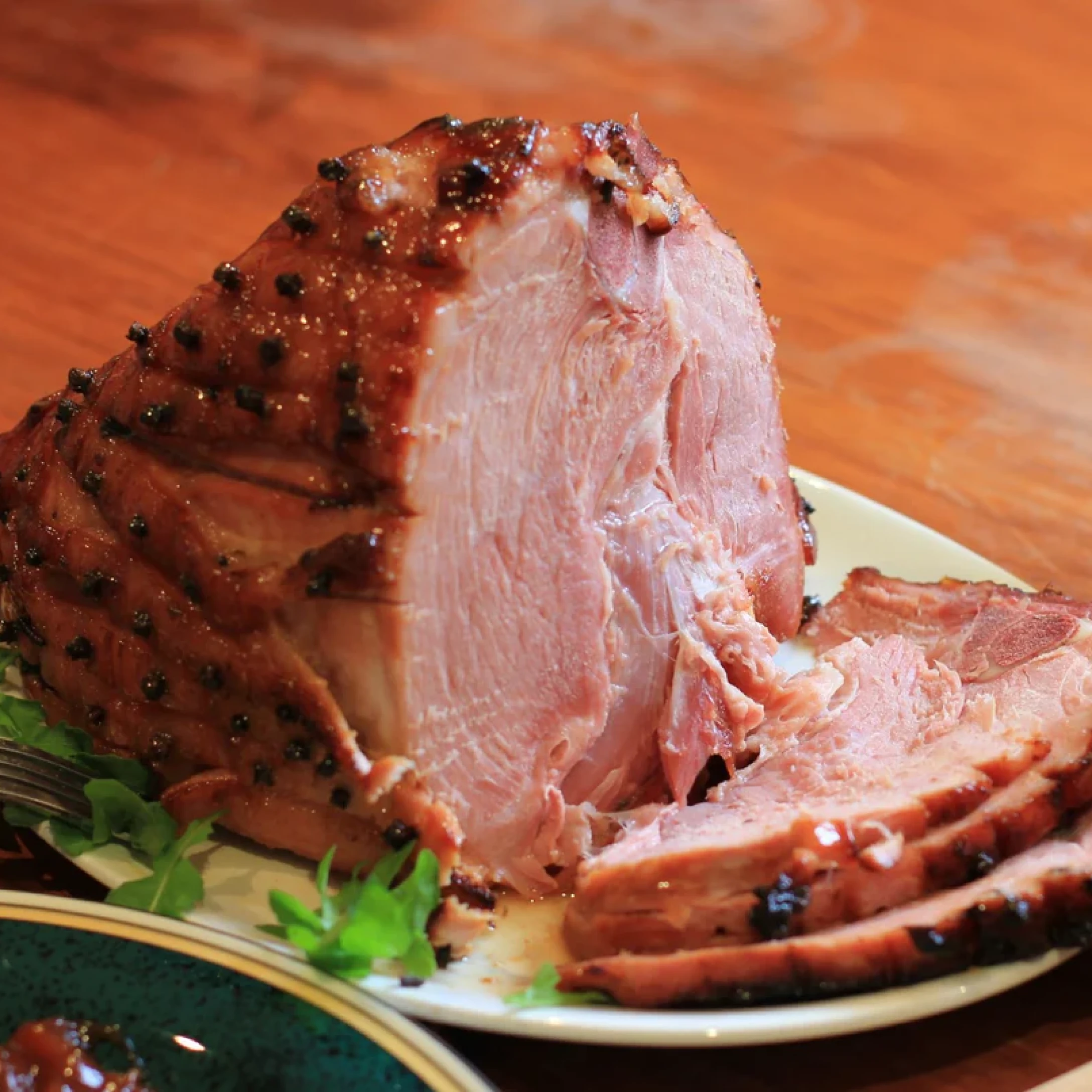 Alternative view of Pasture-Raised Heritage Uncured Bone-In Quarter Spiral Ham, Non-GMO, Raised w/o Antibiotics
