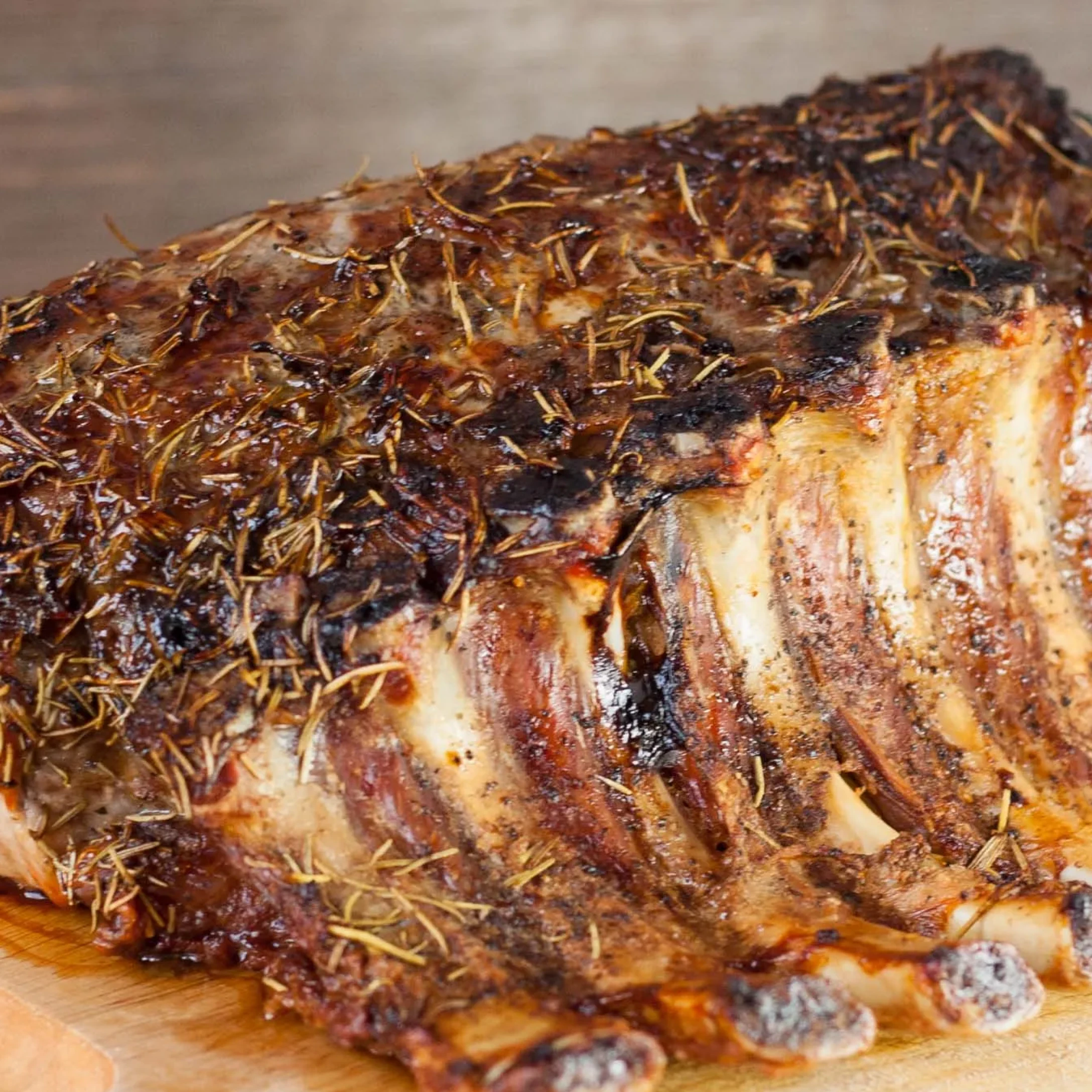 Alternative view of Pasture-Raised Heritage Bone-In Center-Cut Pork Loin Roast, Non-GMO, Raised w/o Antibiotics