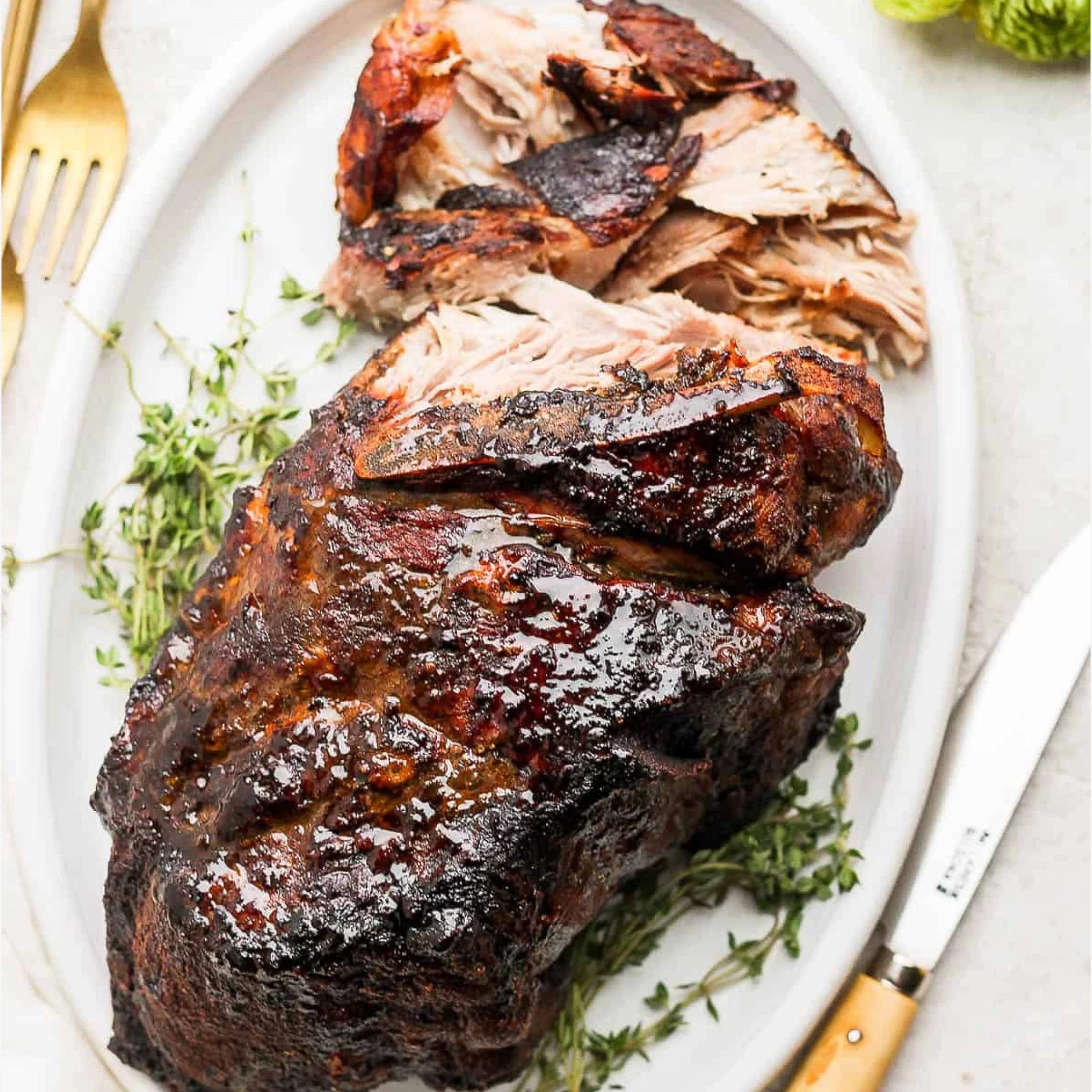 Alternative view of Pasture-Raised Heritage Bone-In Pork Shoulder Roast, Non-GMO, Raised w/o Antibiotics