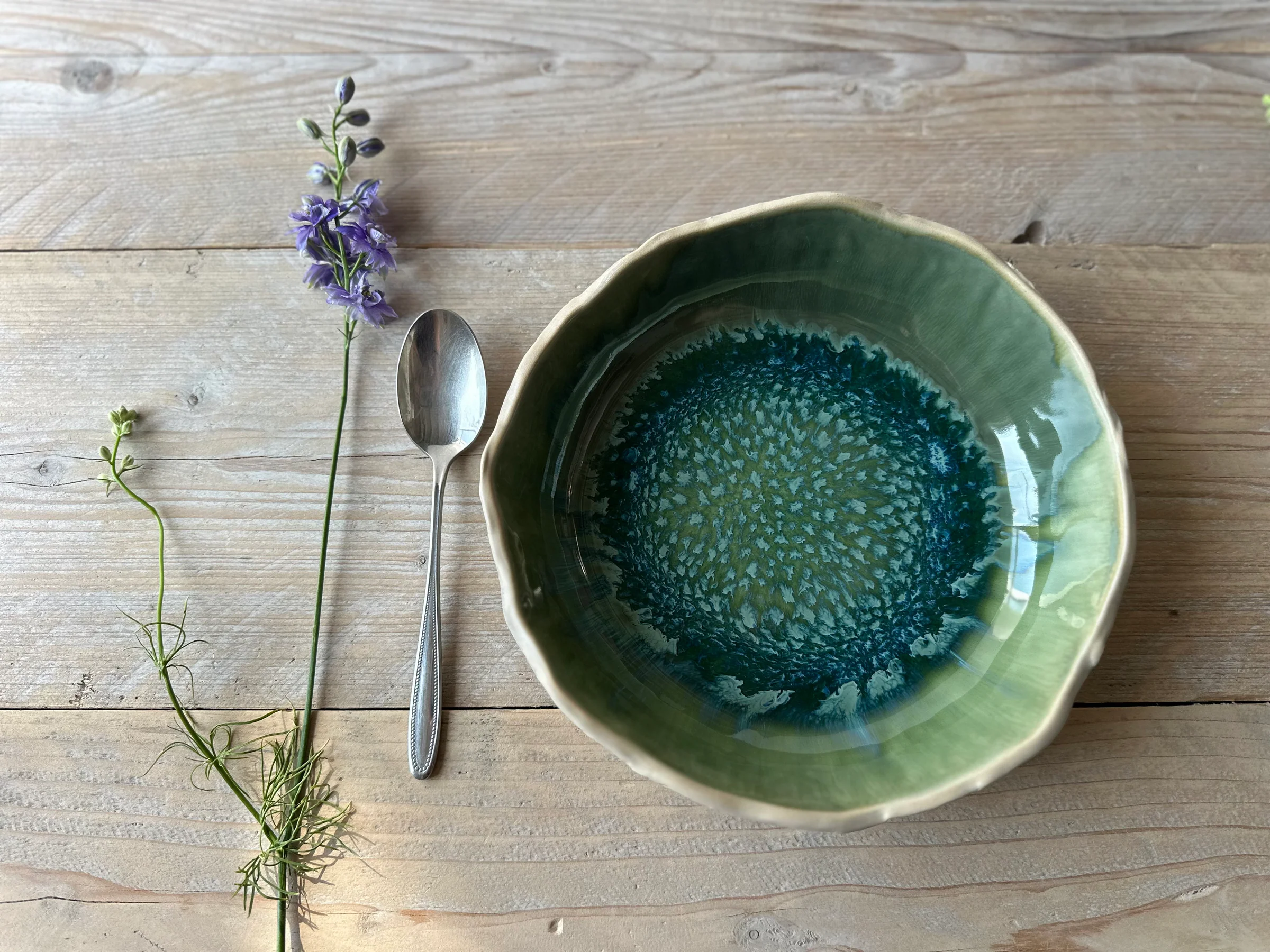 Pasta Bowl New Forest Green KC cff2409a 9cc8 4a07 87e9
