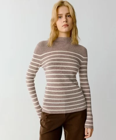 ICICLE Striped cashmere jumper