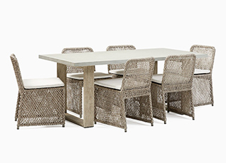 portside concrete outdoor dining table 72 coastal dining c