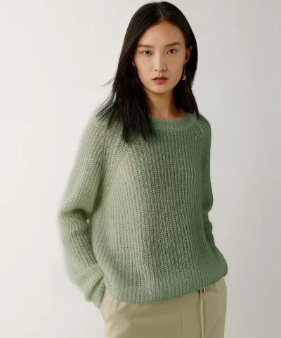 ICICLE Mohair Blended Round Neck Sweater