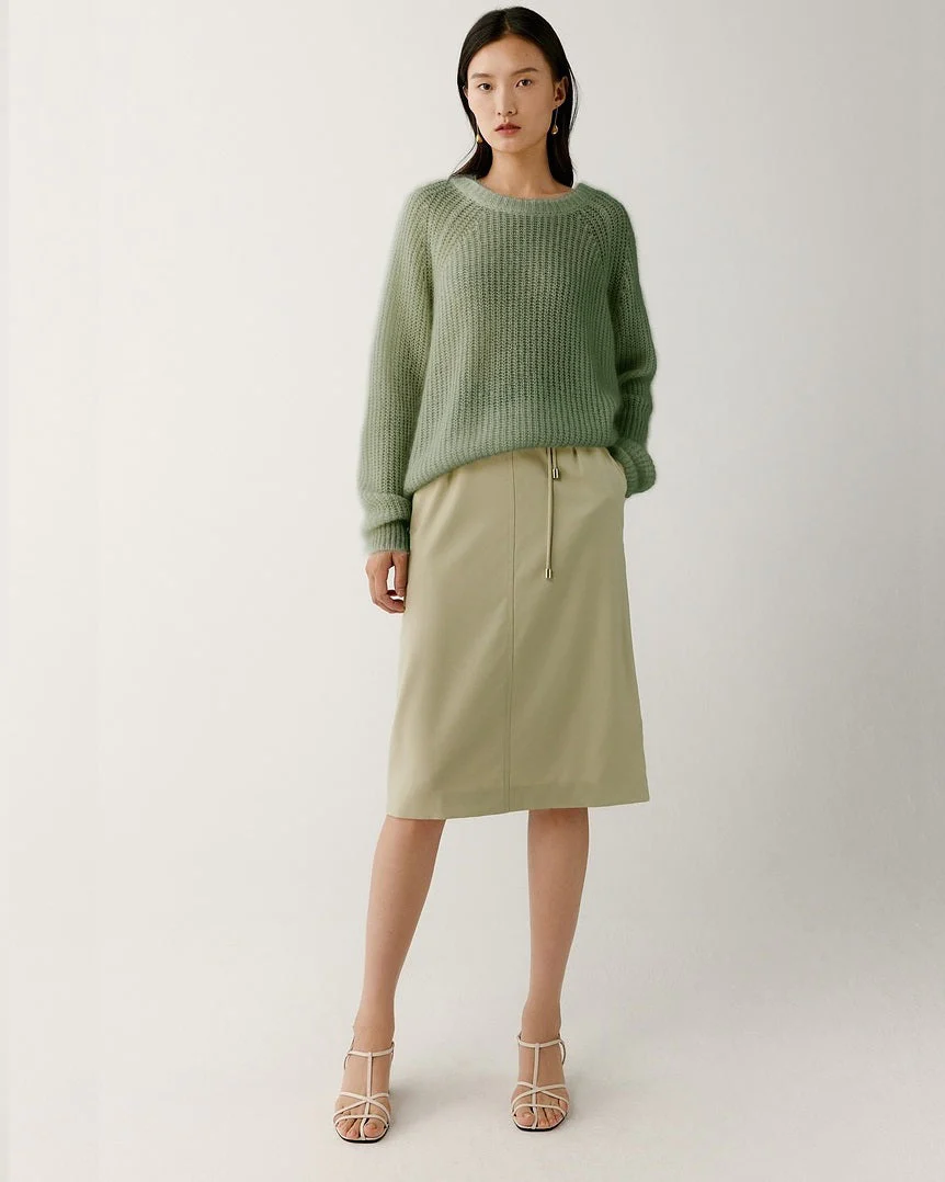 Alternative view of ICICLE Mohair Blended Round Neck Sweater