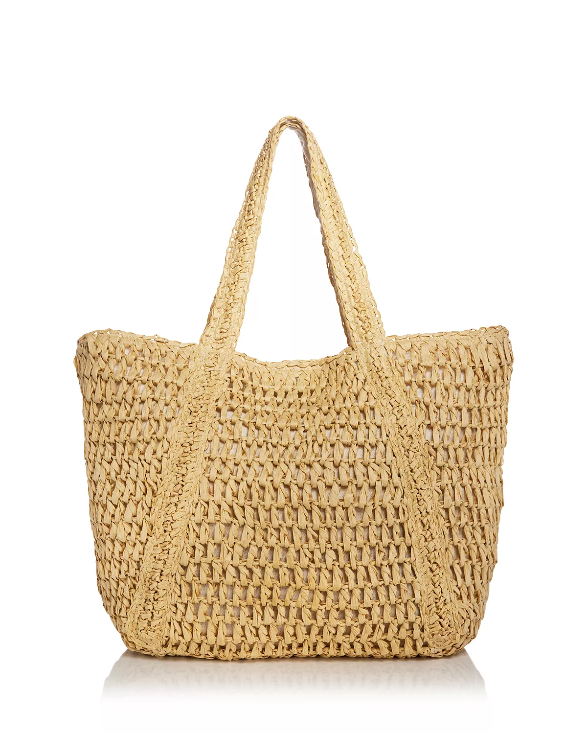 Jos' Slouchy Straw Tote Bags