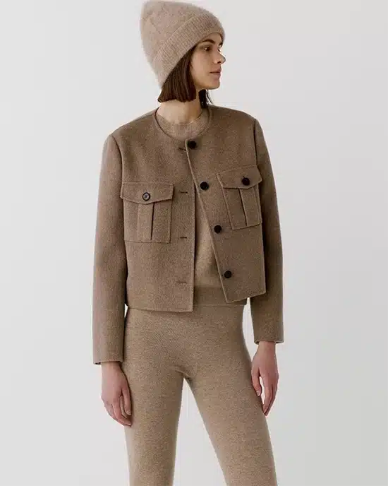 Alternative view of NoraLux Camel Wool Short Jacket