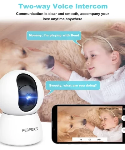 Alternative view of Febfoxs D305 Baby Monitor Security Camera for Home Security