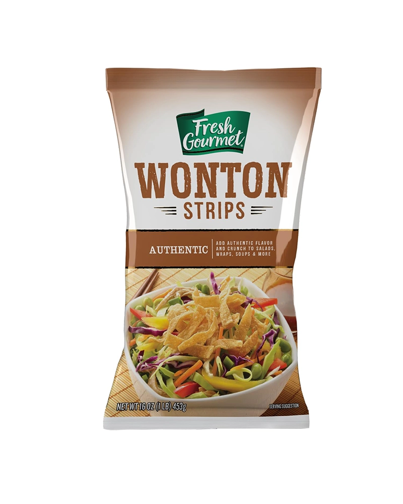 Fresh Gourmet Wonton Strips, Soup and Salad Topping, 1lb