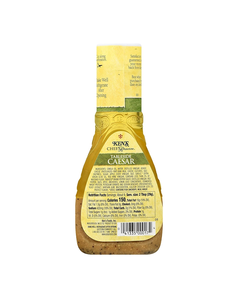 Alternative view of Ken's Steak House Chef's Reserve Tableside Caesar Dressing 9 fl oz