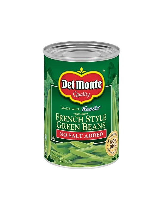 Del Monte No Salt Added French Style Green Beans - 14.5oz