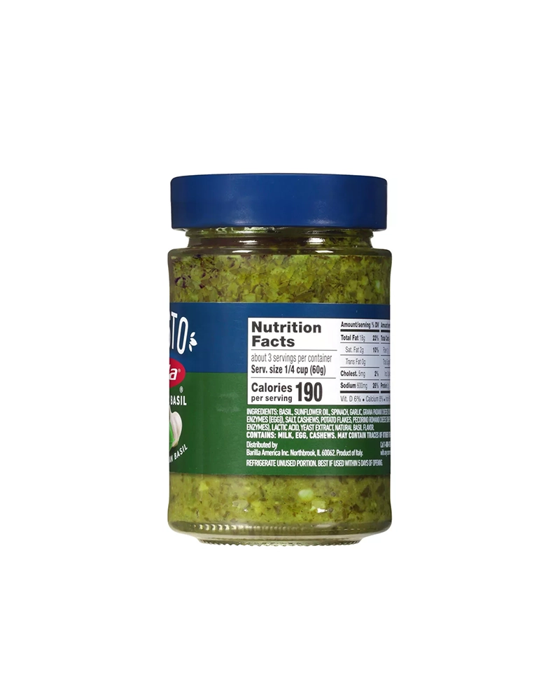Alternative view of Barilla Rustic Basil Pesto Sauce 6.5 oz