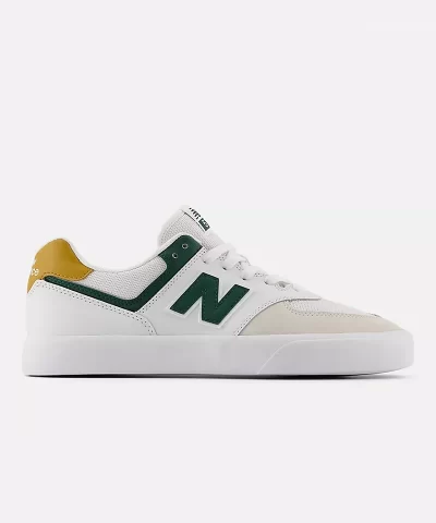 New Balance Men's Numeric - 574 Vulc [White/Green] - Image 3