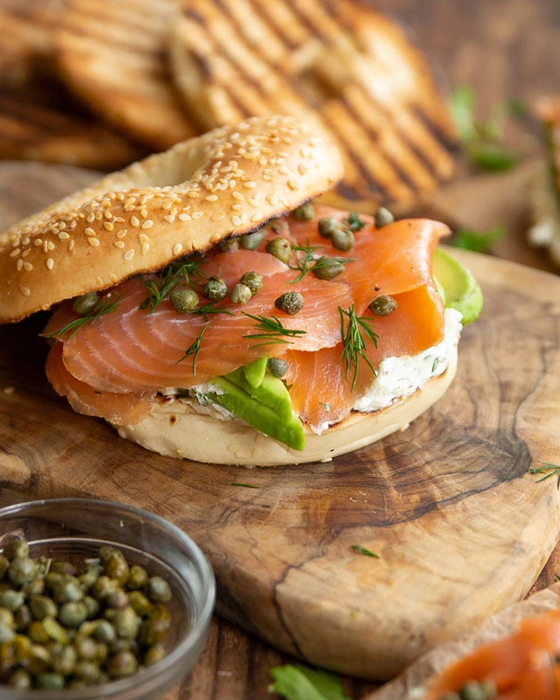 Alternative view of The Worth it - Smoked Salmon Bagels