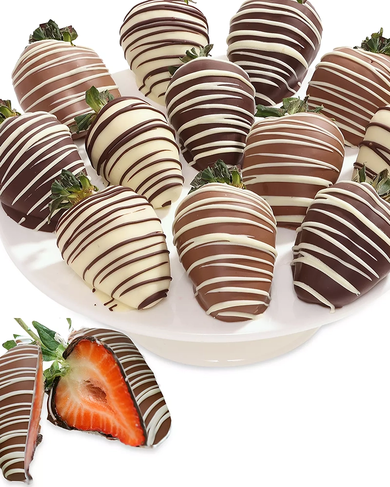 Alternative view of Premium Belgian Chocolate Covered Classic Strawberries, 12 Piece