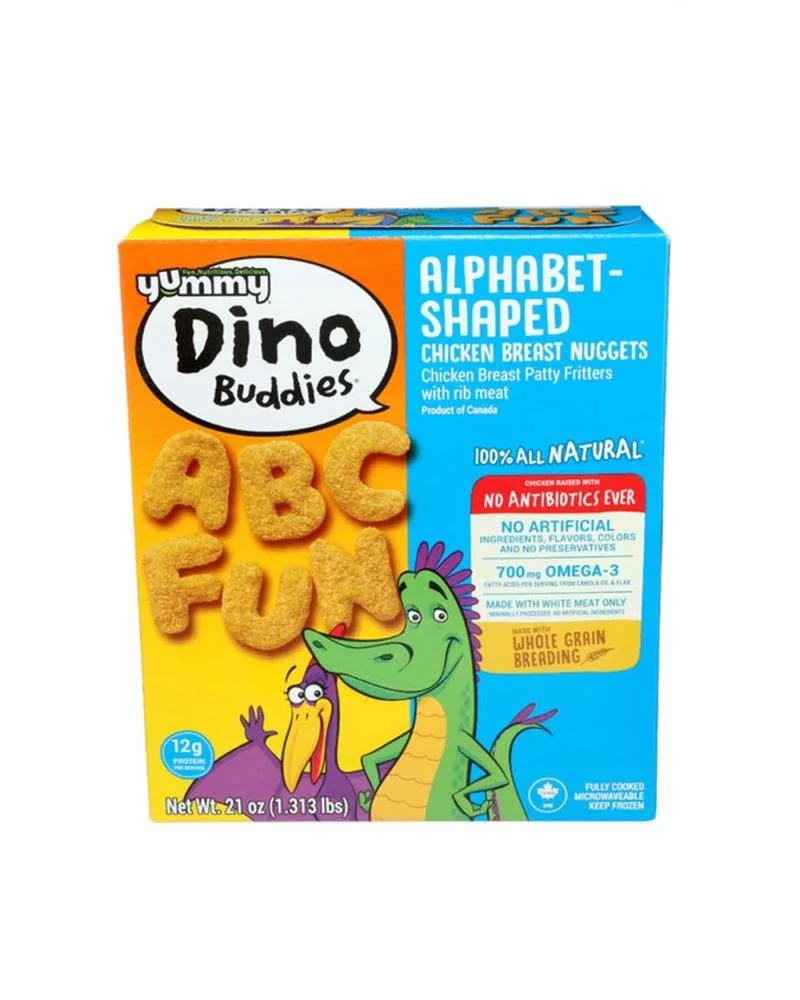 Yummy Dino Buddies Alphabet-Shaped Chicken Nuggets 18 oz