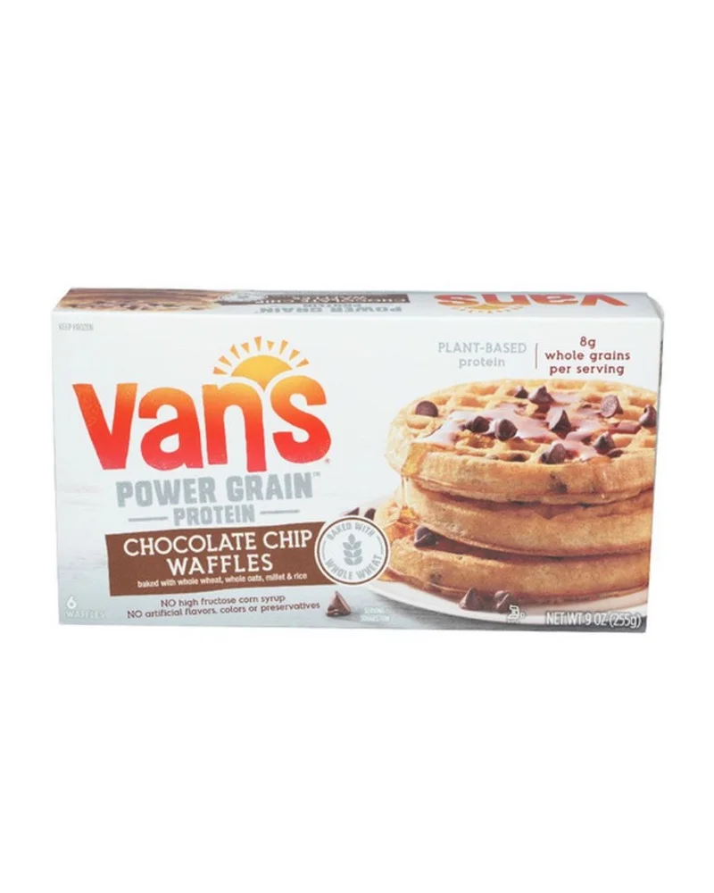 Van's Chocolate Chip Power Grains Waffles 6 ct