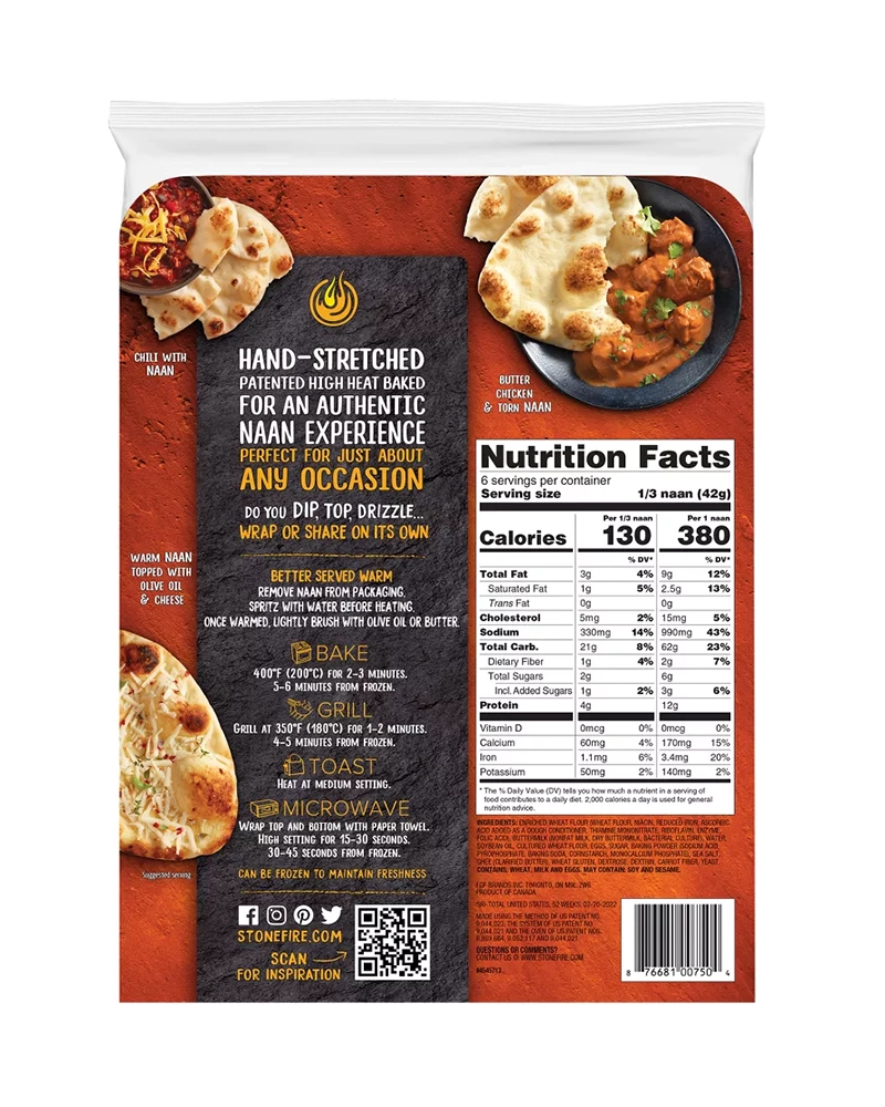 Alternative view of Stonefire Original Naan Bread - 8.8oz/2ct