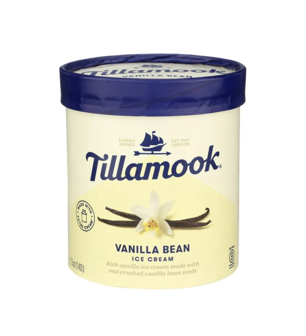 Tillamook Vanilla Bean Ice Cream 48 fl oz