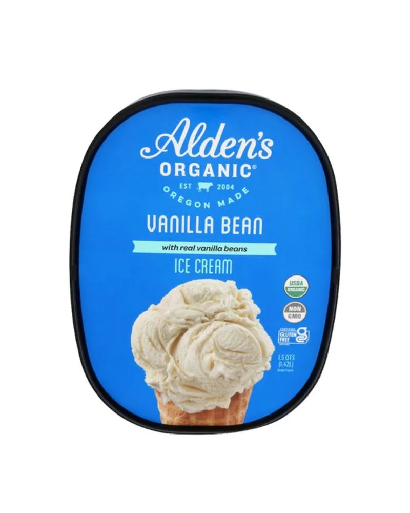 Alden's Organic Vanilla Bean Ice Cream 48 oz
