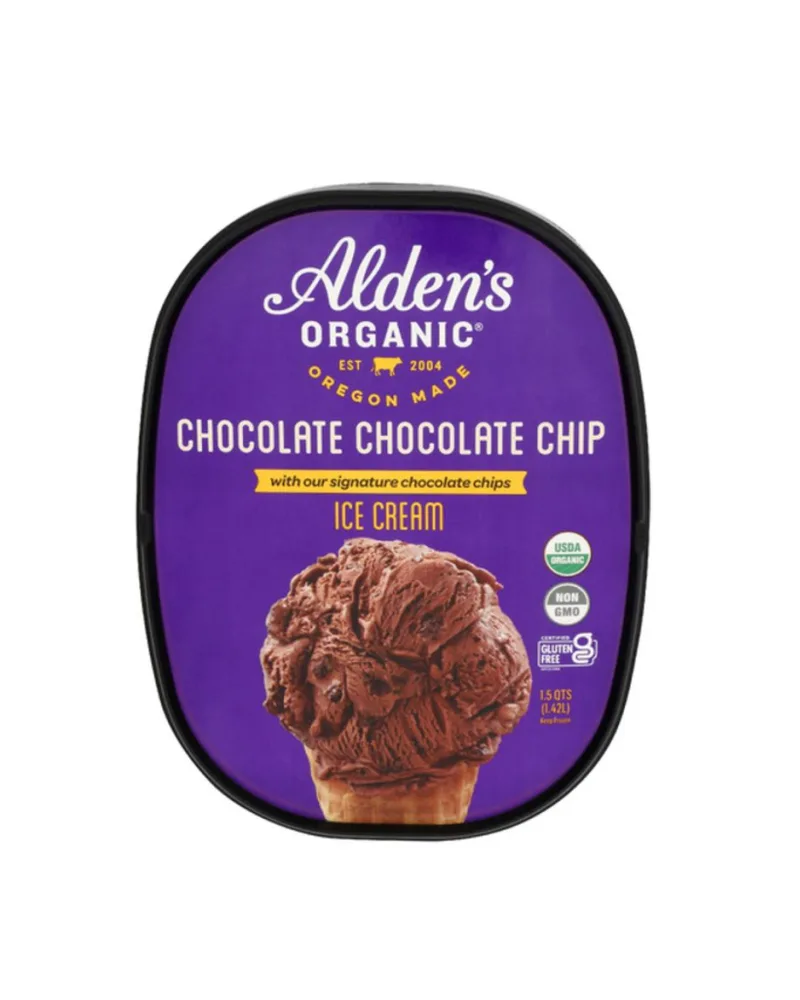 Alden's Organic Chocolate Chocolate Chip Ice Cream 48 oz