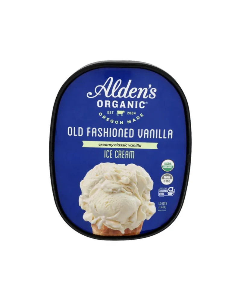 Alden's Organic Organic Old Fashioned Vanilla Ice Cream 1.5 qt