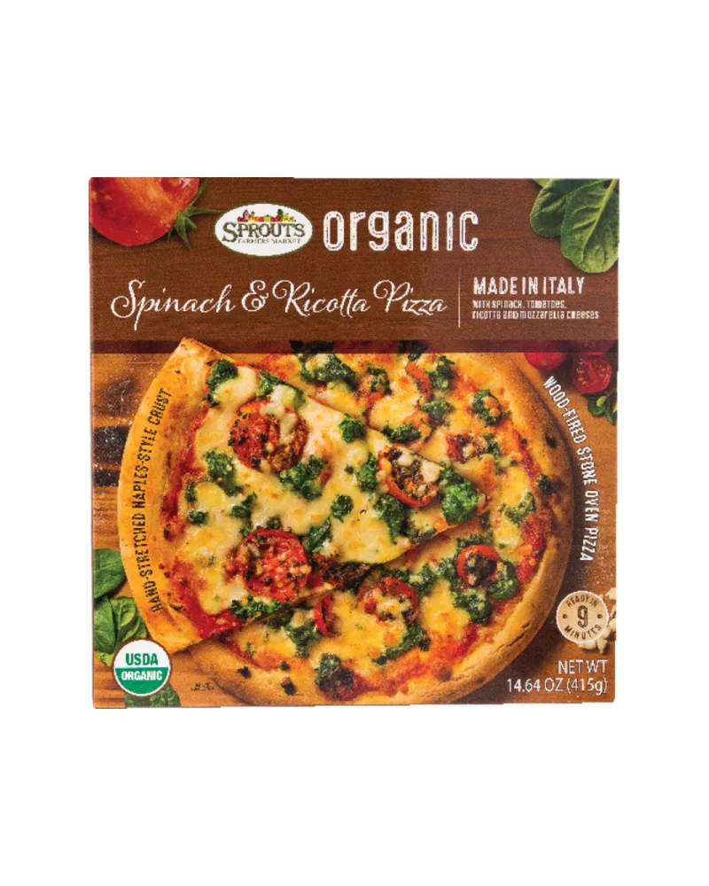 Sprouts Organic Spinach & Ricotta Pizza 14.64 oz