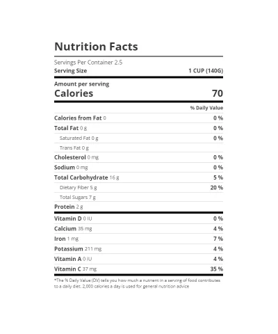 sprouts whole raspberries 12 oz nutrition