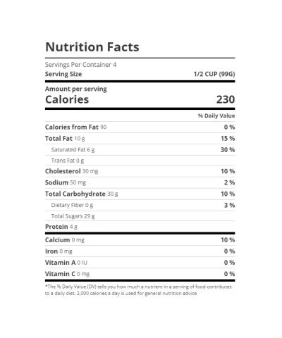 talenti mediterranean mint gelato 16 fl oz nutrition