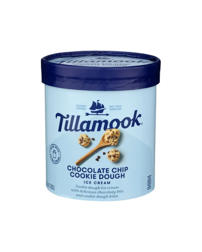 Tillamook Chocolate Chip Cookie Dough Ice Cream 48 fl oz