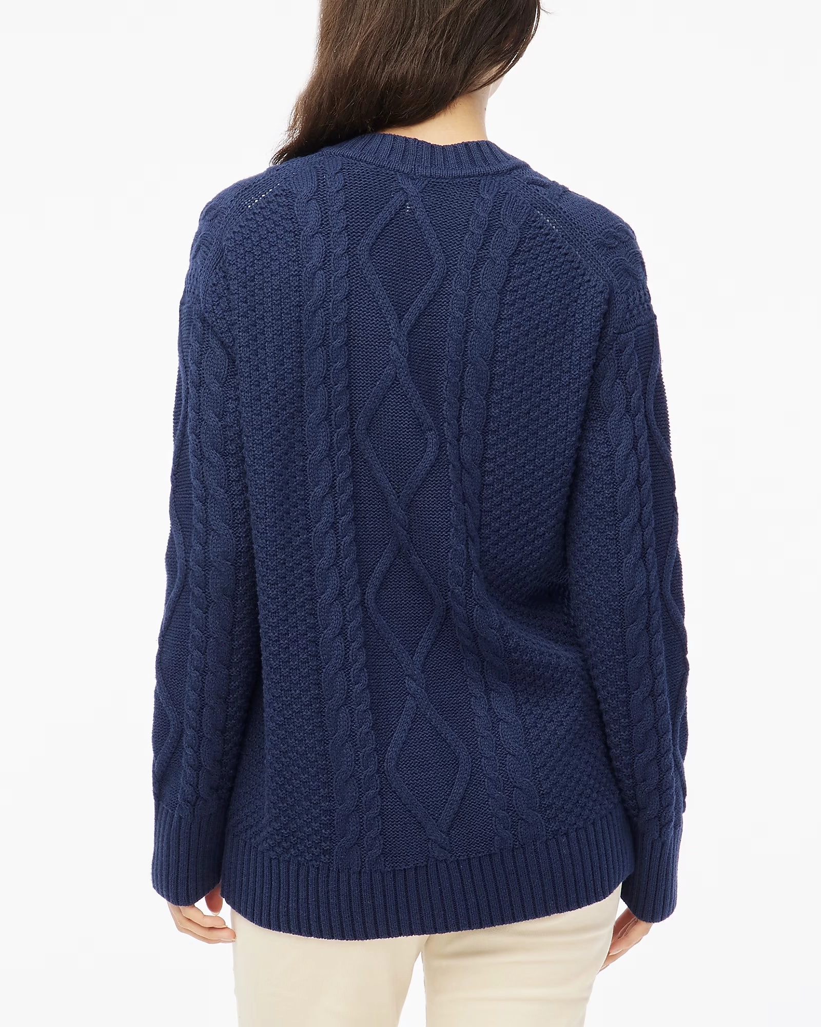 Alternative view of J.Crew Factory Long cable-knit cardigan sweater