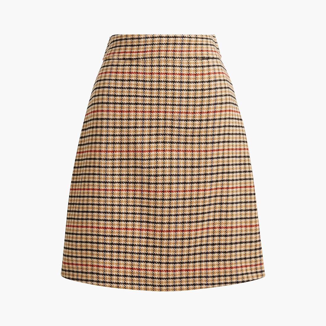 Alternative view of J.Crew Factory Classic Versatile Plaid wool blend A line mini skirt