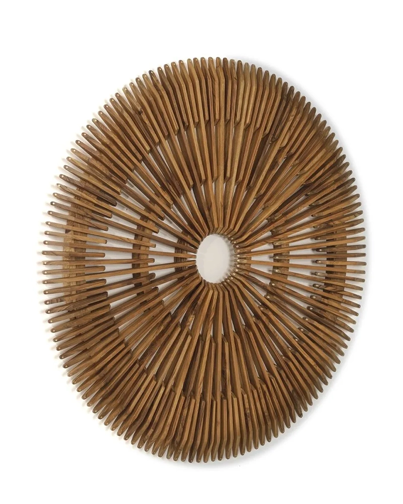 Alternative view of Cerchio – Teakwood Wall Frame