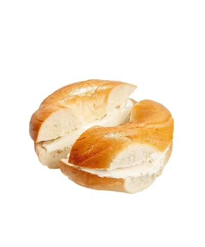 Alternative view of Flavored Cream Cheese on a Mini Bagel