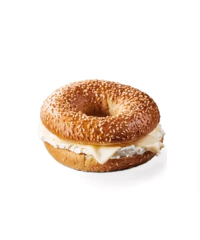 Flavored Cream Cheese on a Mini Bagel - Image 3