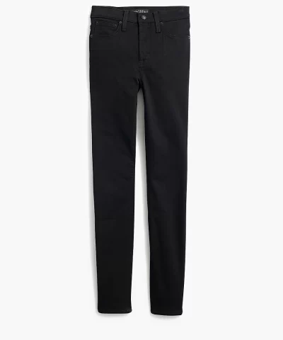 9" mid-rise black skinny jean in signature stretch - Image 3