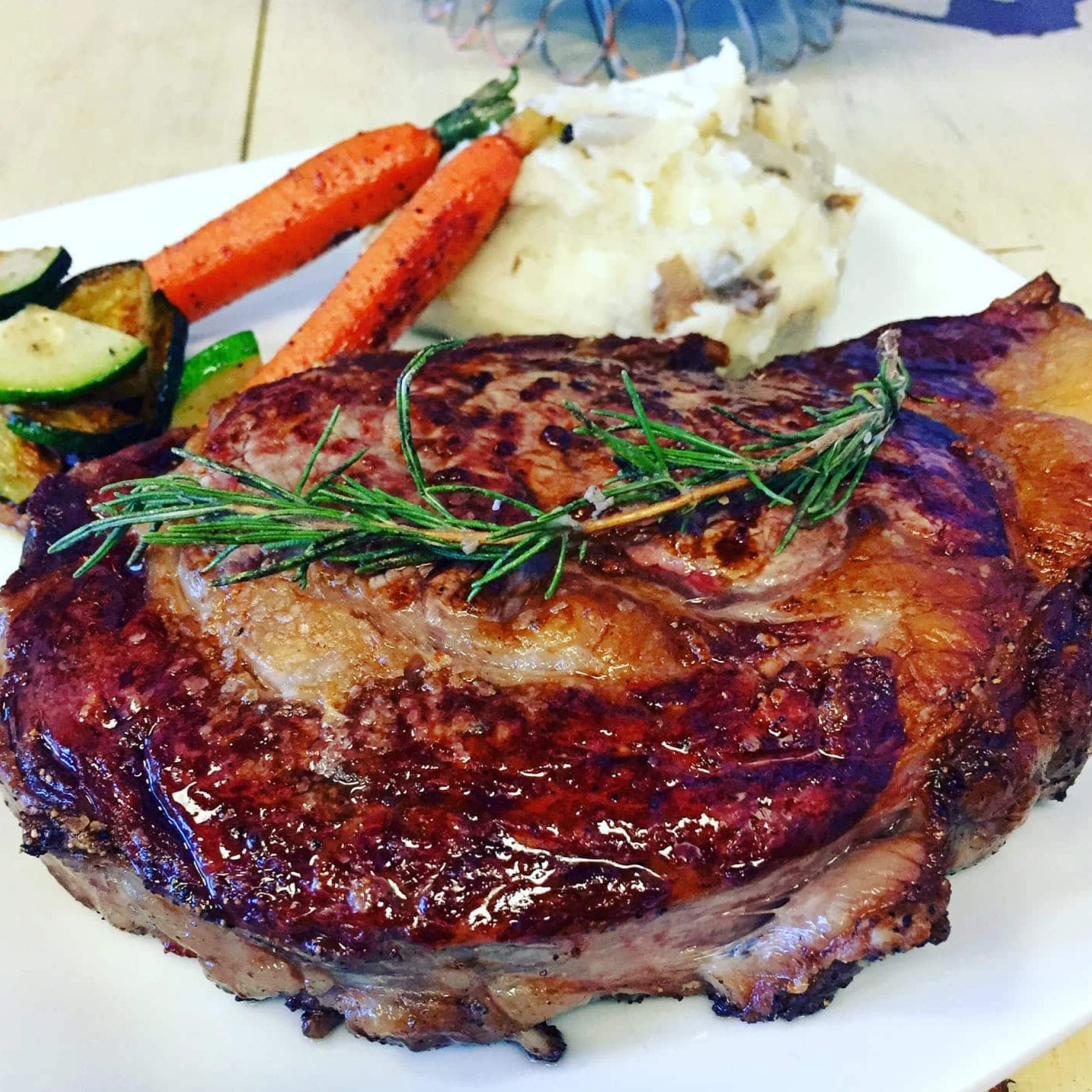 Alternative view of 100% Grass-Fed Local Bone-in Rib Steak, Raised w/o Antibiotics