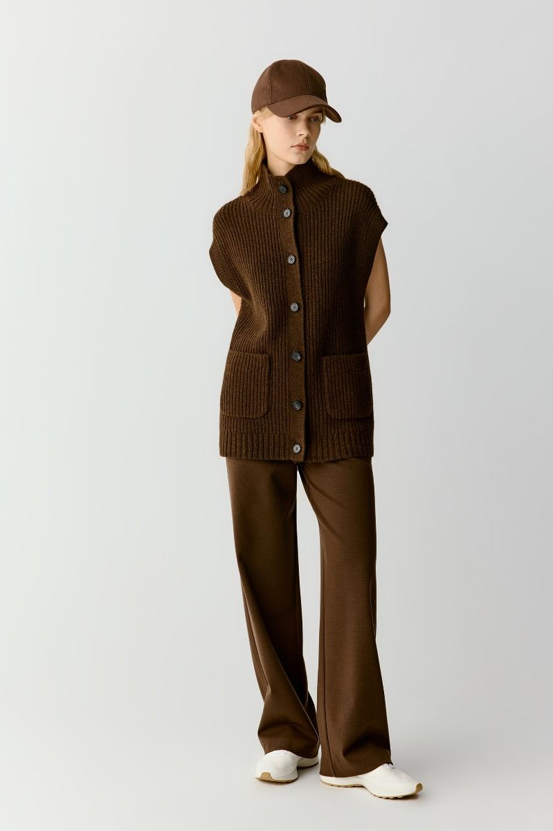 Alternative view of ICICLE Sleeveless Yak Wool Cardigan