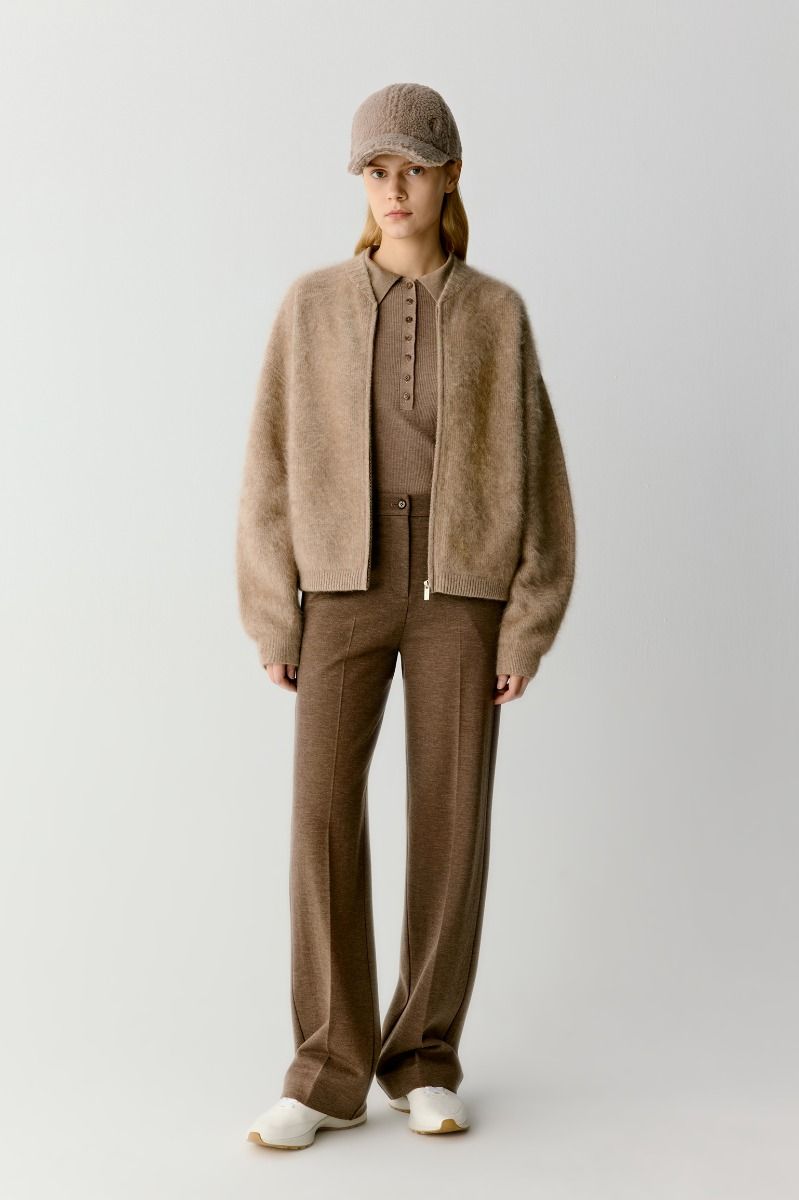 Alternative view of ICICLE Zipped Cashmere Cardigan