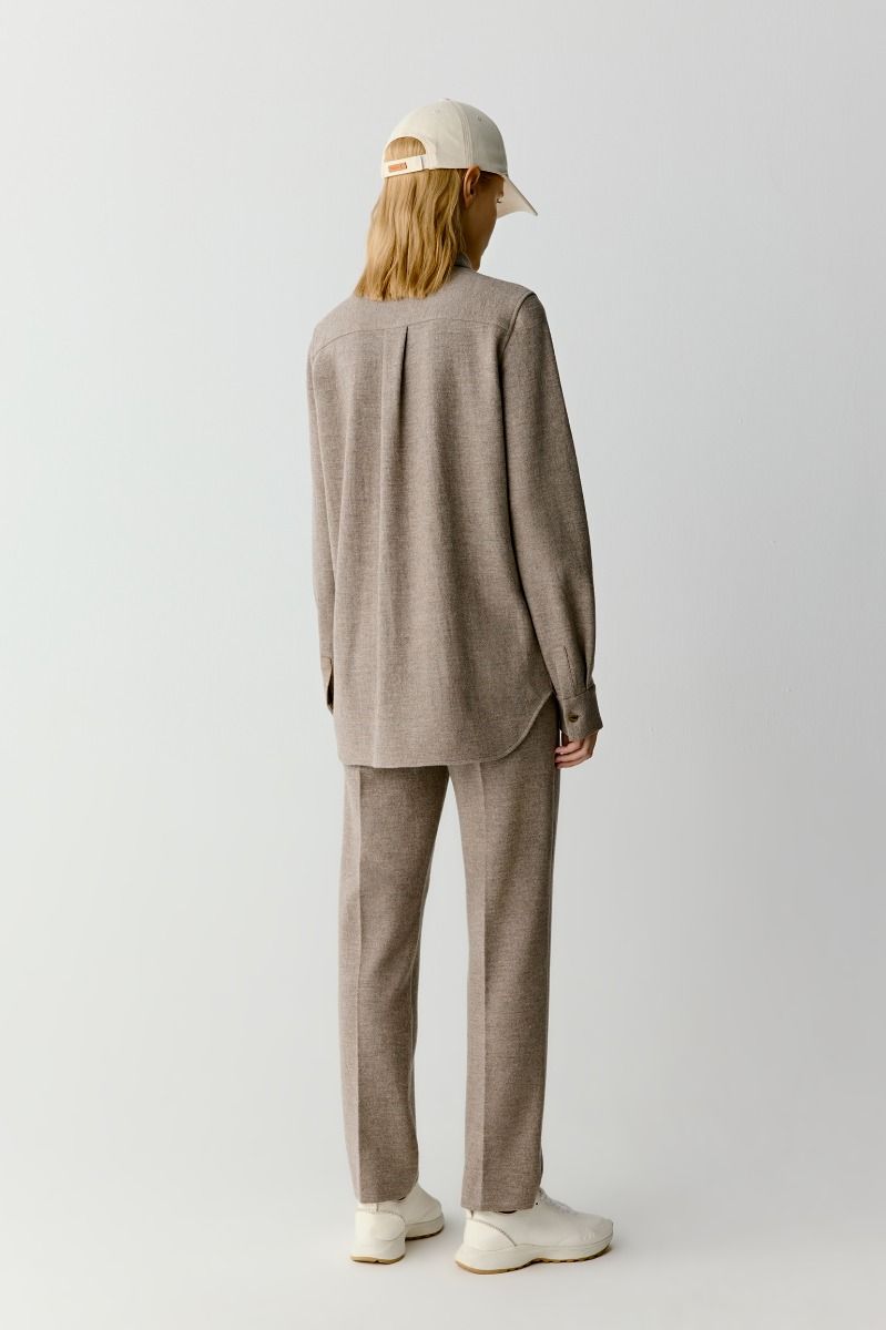 Alternative view of ICICLE Wool And Cashmere Trousers with Elasticated Waistband