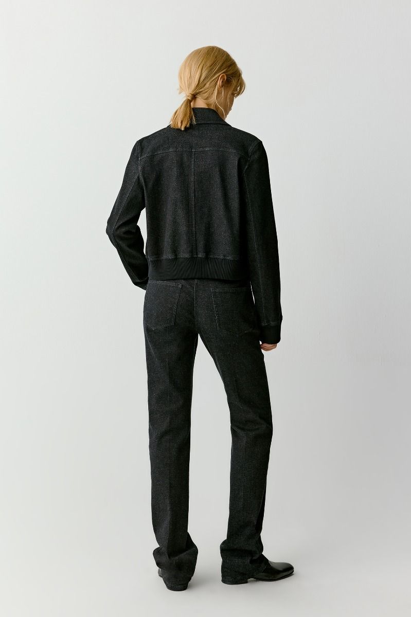 Alternative view of ICICLE Straight Leg Stretch Denim Jeans