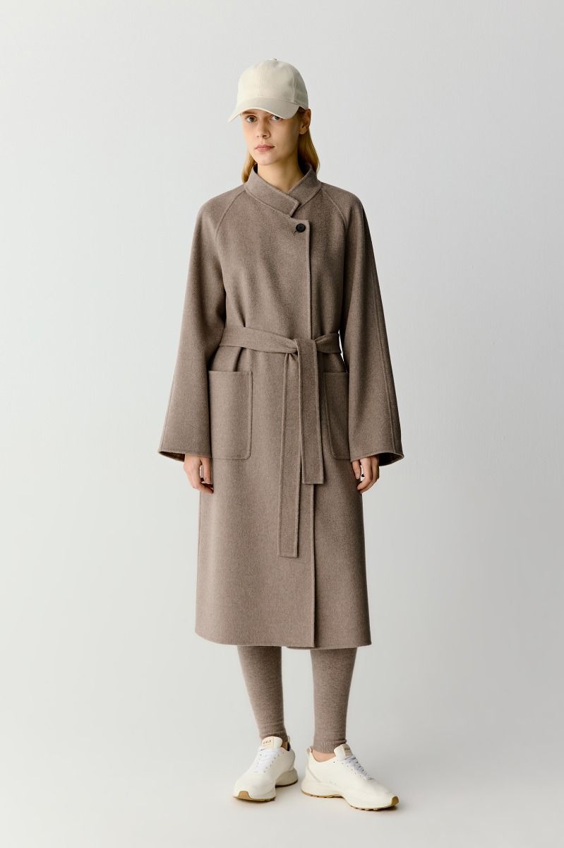 Alternative view of ICICLE Belted Double Face Cashmere Coat