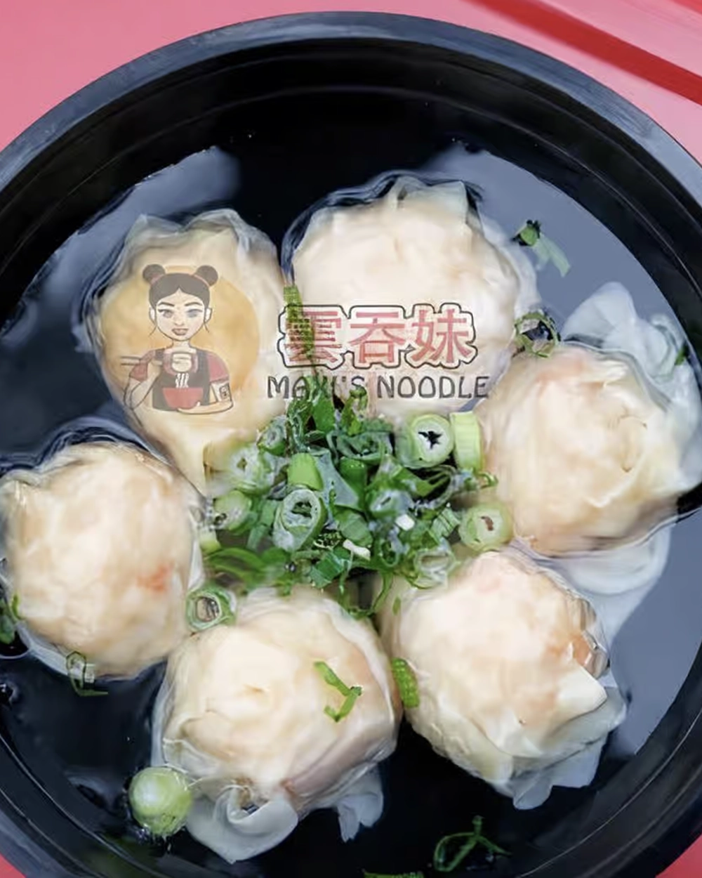 Maxi’s Noodle Pork & Shrimp Wonton Topping in Soup 6 pcs (No Noodle)