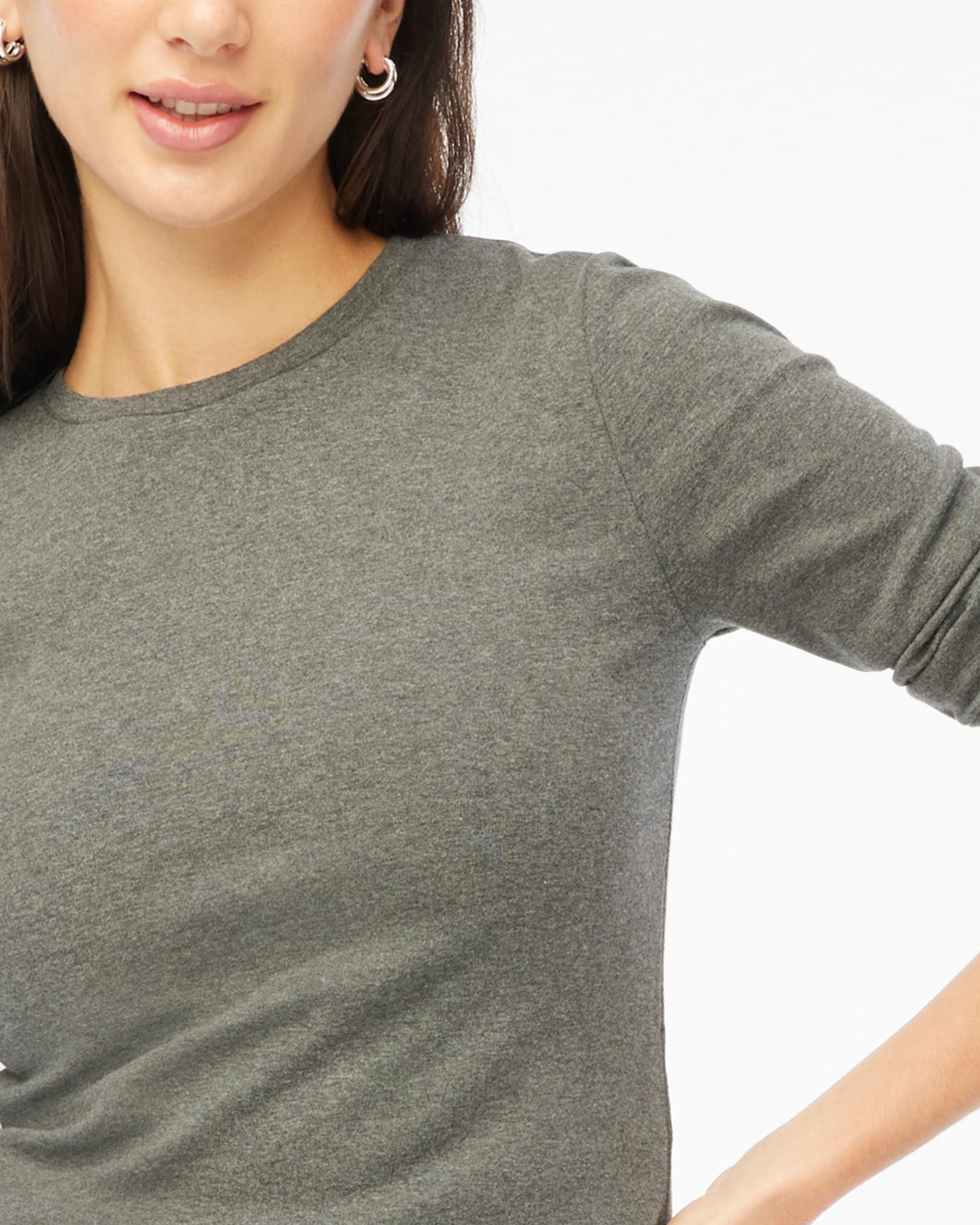 Alternative view of J. Crew Factory long-sleeve ribbed everyday tee