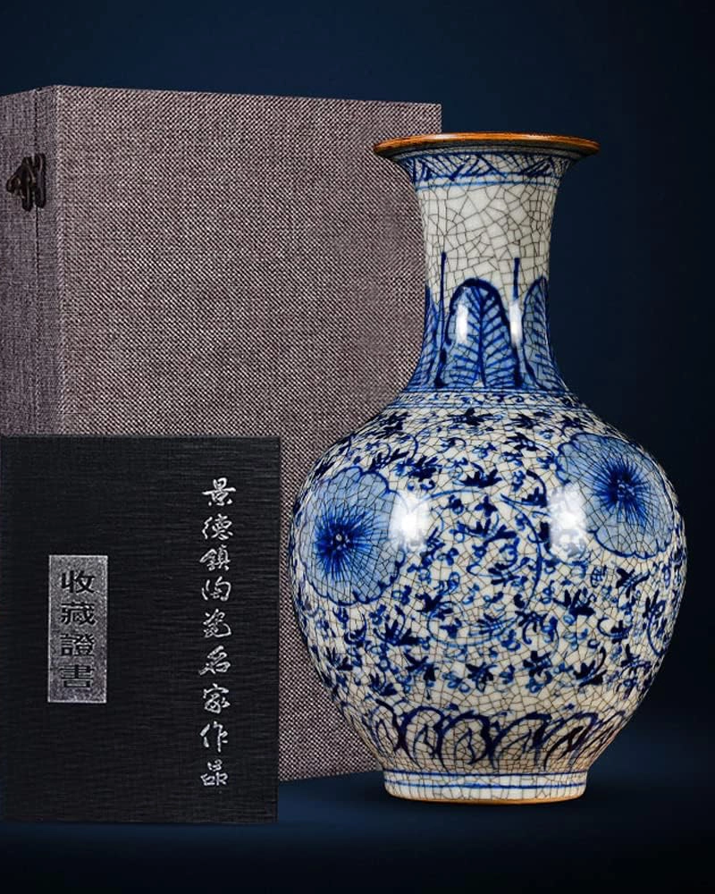 Alternative view of Jingdezhen Porcelain Hand-painted Blue And White Porcelain Vase
