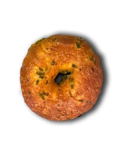 Jalapeño Cheddar Bagel