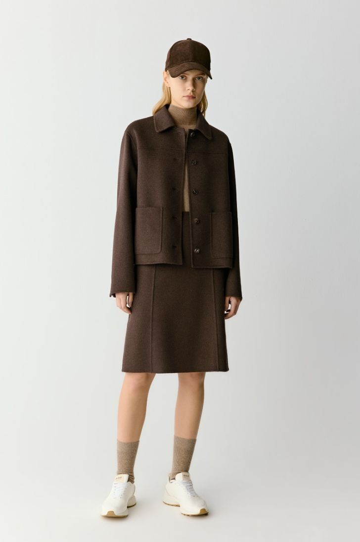Alternative view of ICICLE Straight Yak Wool Skirt